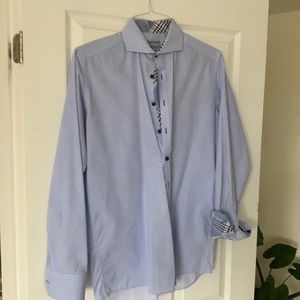 Men’s Dress Shirt - Contrasting Cuff and Collar - Sweden SZ 15.5